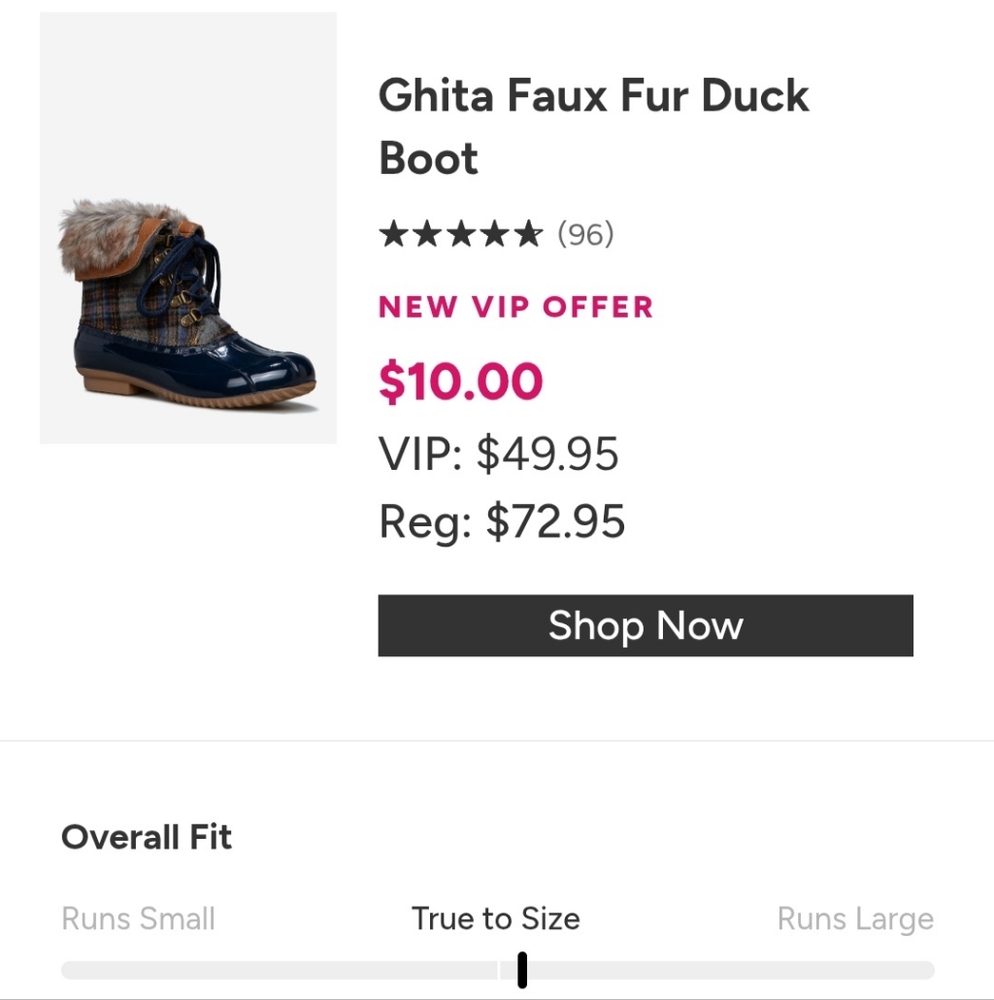 Ghita Faux Fur Duck Boots